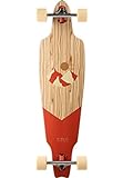TITUS Rod Mountain Longboard, Brick, 10, Jugendliche und Erwachsene, Holzboard aus 8 Lagen Ahornholz, Cruising, Carving, Longboard mit Fahrspaß