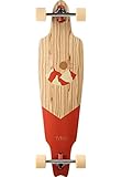 TITUS Rod Mountain Longboard, Brick, 10, Jugendliche und Erwachsene, Holzboard aus 8 Lagen Ahornholz, Cruising, Carving, Longboard mit Fahrspaß