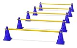 HAEST Steckhürdenset für Koordinationstraining - Blau-Gelb