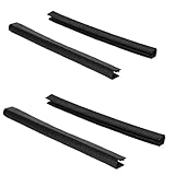 AEIOFU Skateboard Deck Guards Protektorschock absorbieren Gummi -Longboard -Stoßstange Black 4pcs Stoßstange Streifen