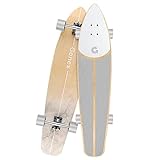 Gonex Longboard Skateboard 42' Skateboard Cruiser für Mädchen Jungen Erwachsene Anfänger, Komplettboard mit ABEC-11 Kugellagern, Grip Tape Reiniger und T-Tool, Marmor