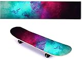 Suprcrne Skateboard Griptape, Selbstklebende Aufkleber Schleifpapier Outdoor Ausrüstung Longboard Bunte (Aurora)