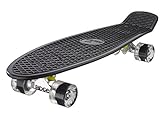 Ridge PB-27-Black-Clear Skateboard, Black/Clear, 69 cm