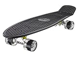 Ridge PB-27-Black-Clear Skateboard, Black/Clear, 69 cm