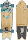 BTFL Surfskate Board Moby Ideales Surftraining für Balance, Carving & Pumping. Komplett Surf-Skateboard mit G-Truck Surfskate Achse und Rollen für Anfänger und Fortgeschrittene