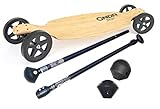 Offroad-Longboard Onda Longa von Onda Motion - 107 cm x 27 cm - Allterrain - Longboarding - Landpaddling (Longboard mit Fiberglas-Carbon-Landpaddling-Stick)