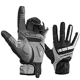 ROCKBROS Handschuhe Frühling Herbst Fahrradhandschuhe Touchscreen Winddicht Handschuhe Vollfinger Winter für Outdoor Sports Laufen, Motorrad, Fahrrad Damen Herren L