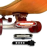 MGCD Skateboard Lichter Für Nachtfahrten, Underglow Color Longboard Lichter, USB Wiederaufladbare LED Skateboard Scooter Lichter Zubehör
